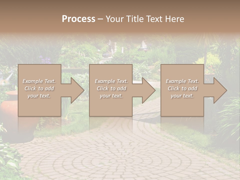Natural Gardener Walk PowerPoint Template