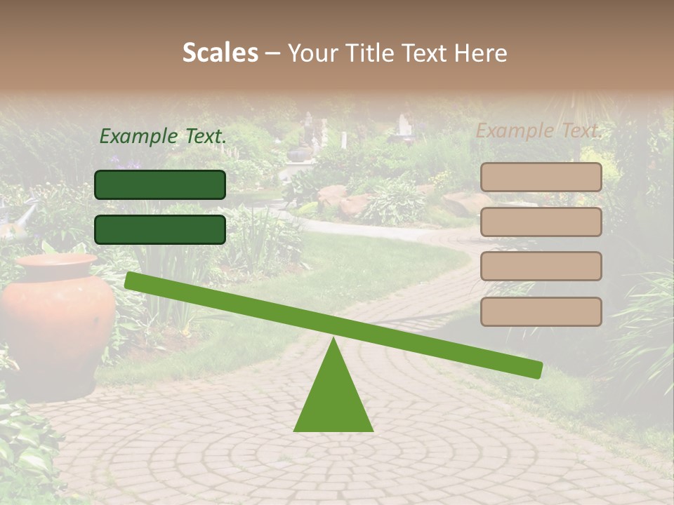 Natural Gardener Walk PowerPoint Template