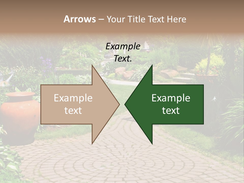 Natural Gardener Walk PowerPoint Template