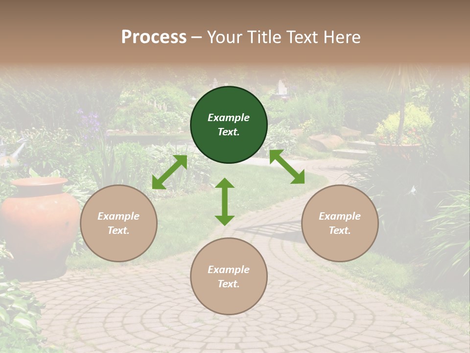 Natural Gardener Walk PowerPoint Template