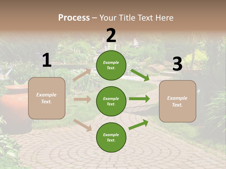 Natural Gardener Walk PowerPoint Template
