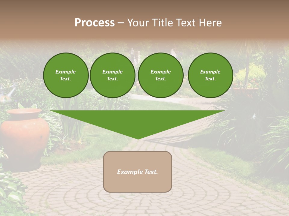 Natural Gardener Walk PowerPoint Template
