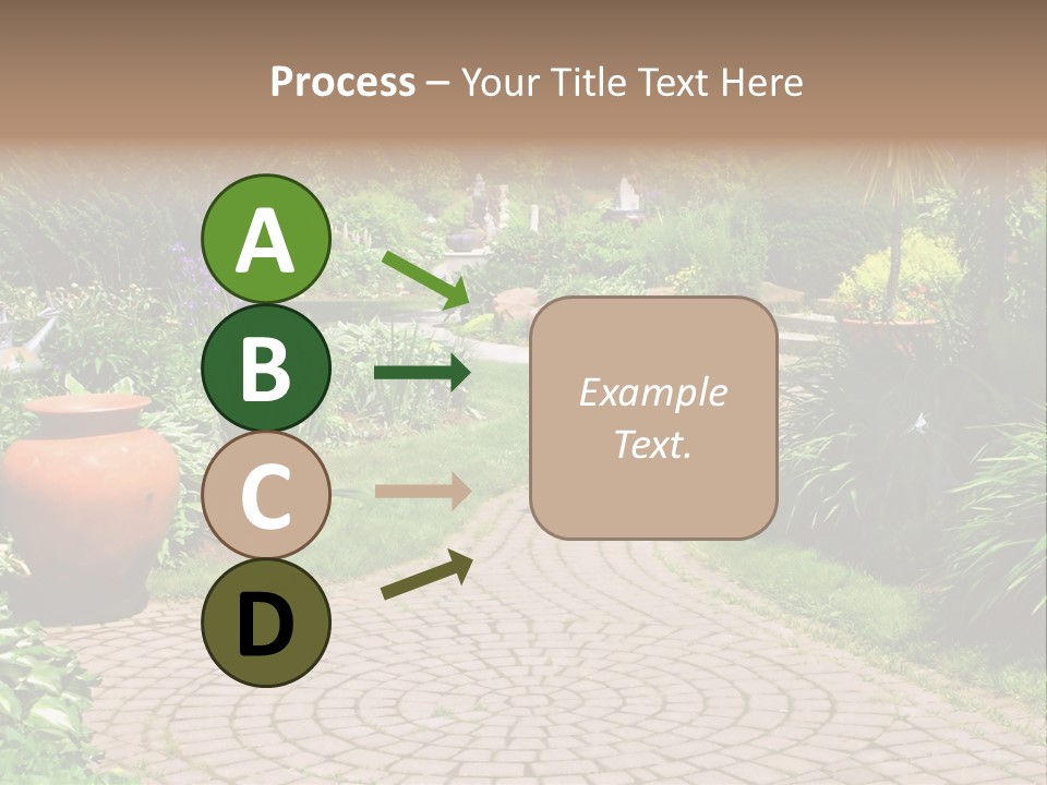 Natural Gardener Walk PowerPoint Template