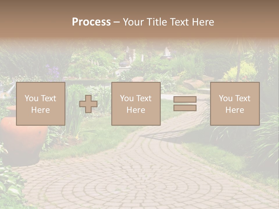 Natural Gardener Walk PowerPoint Template