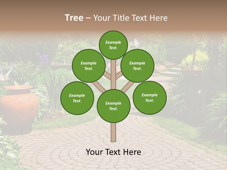 Natural Gardener Walk PowerPoint Template