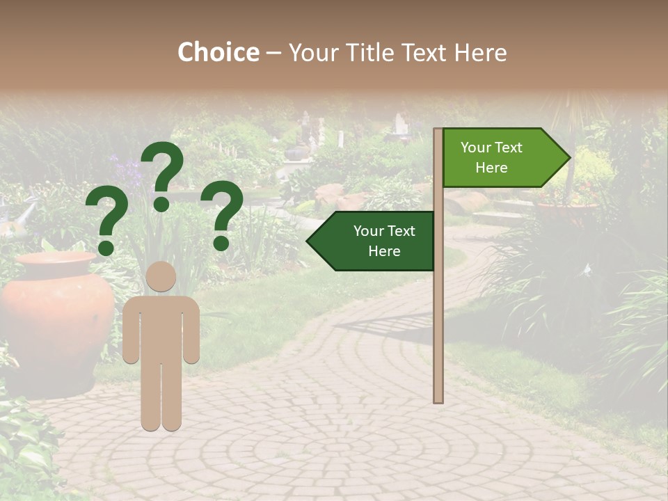 Natural Gardener Walk PowerPoint Template