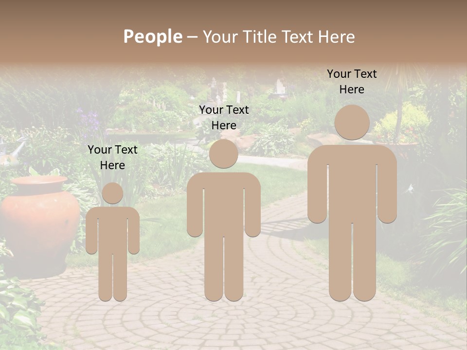 Natural Gardener Walk PowerPoint Template