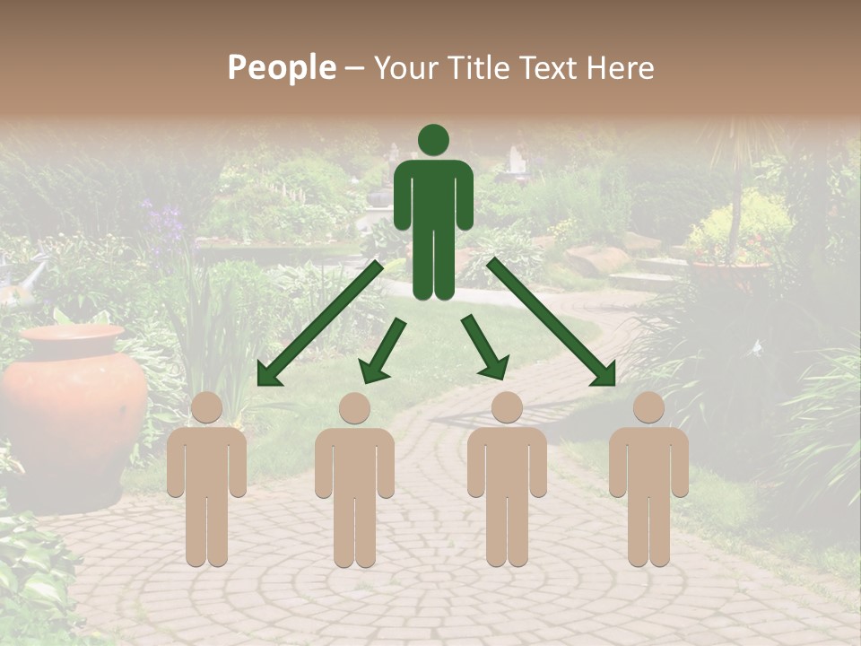 Natural Gardener Walk PowerPoint Template