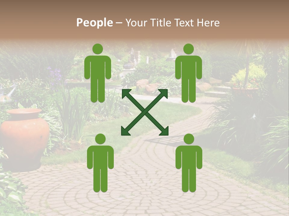 Natural Gardener Walk PowerPoint Template