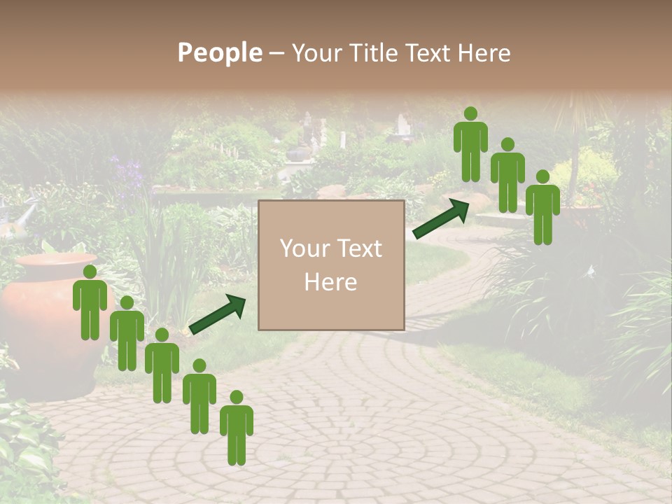 Natural Gardener Walk PowerPoint Template