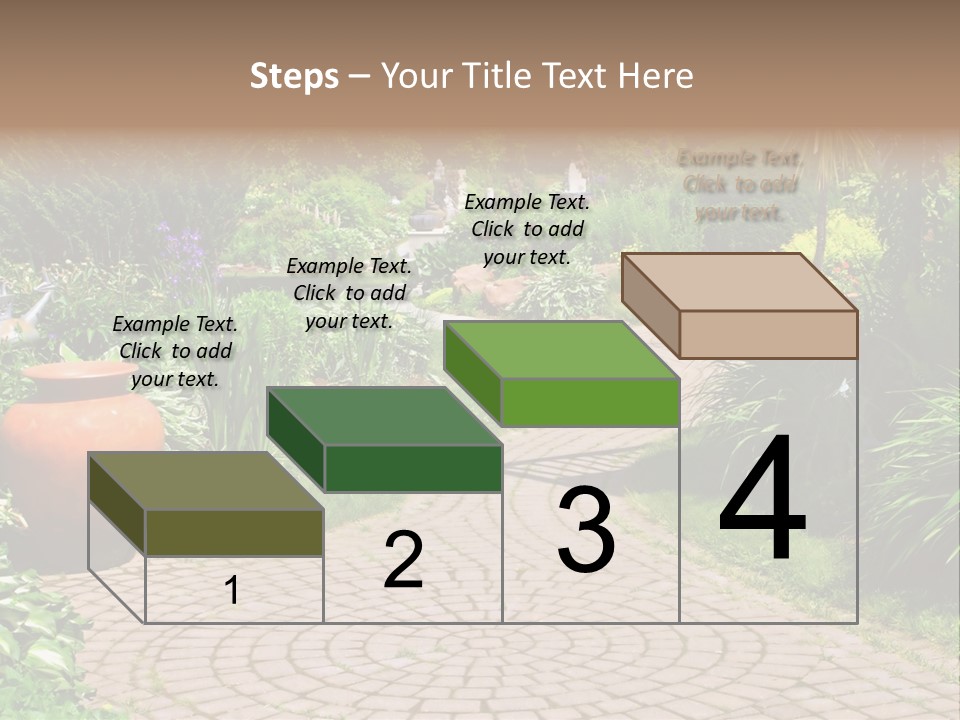 Natural Gardener Walk PowerPoint Template