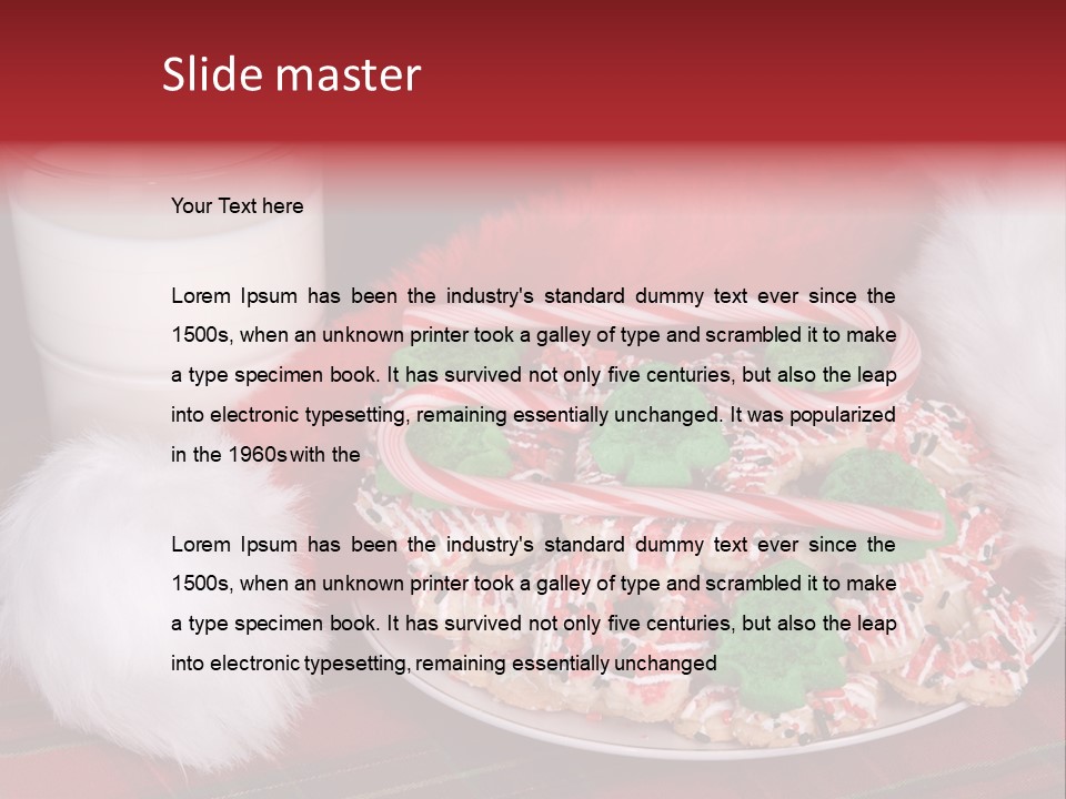 Sugar Red Santa PowerPoint Template