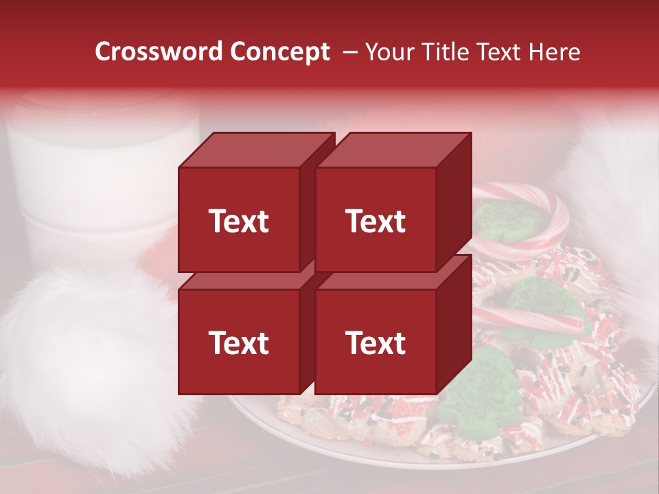 Sugar Red Santa PowerPoint Template