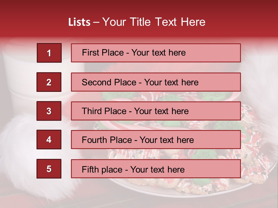 Sugar Red Santa PowerPoint Template