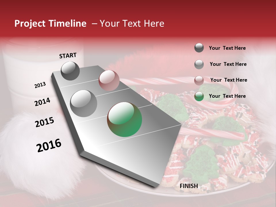 Sugar Red Santa PowerPoint Template