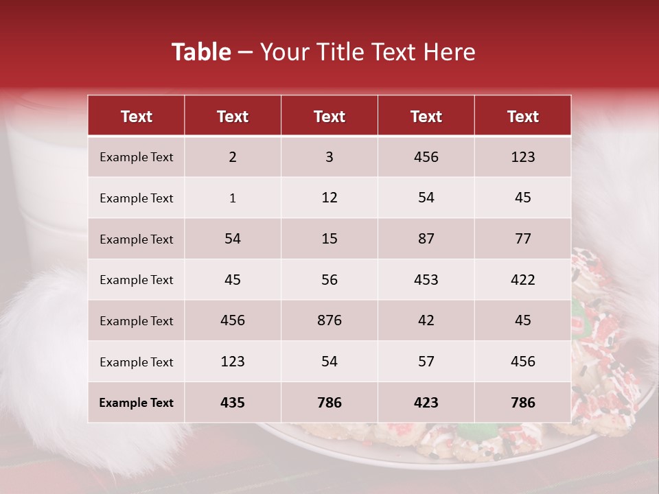 Sugar Red Santa PowerPoint Template
