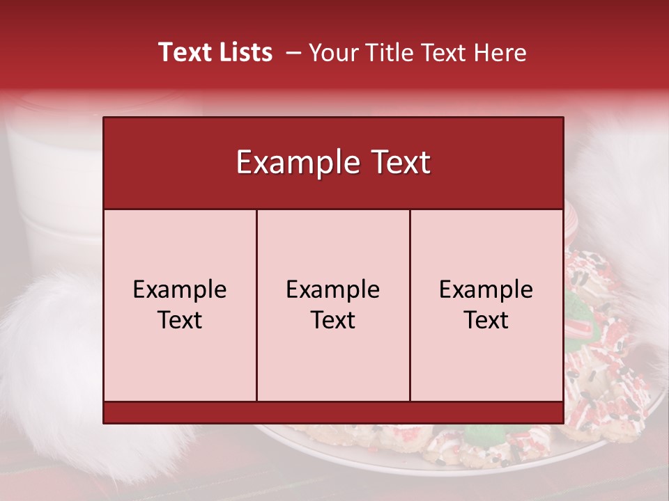 Sugar Red Santa PowerPoint Template