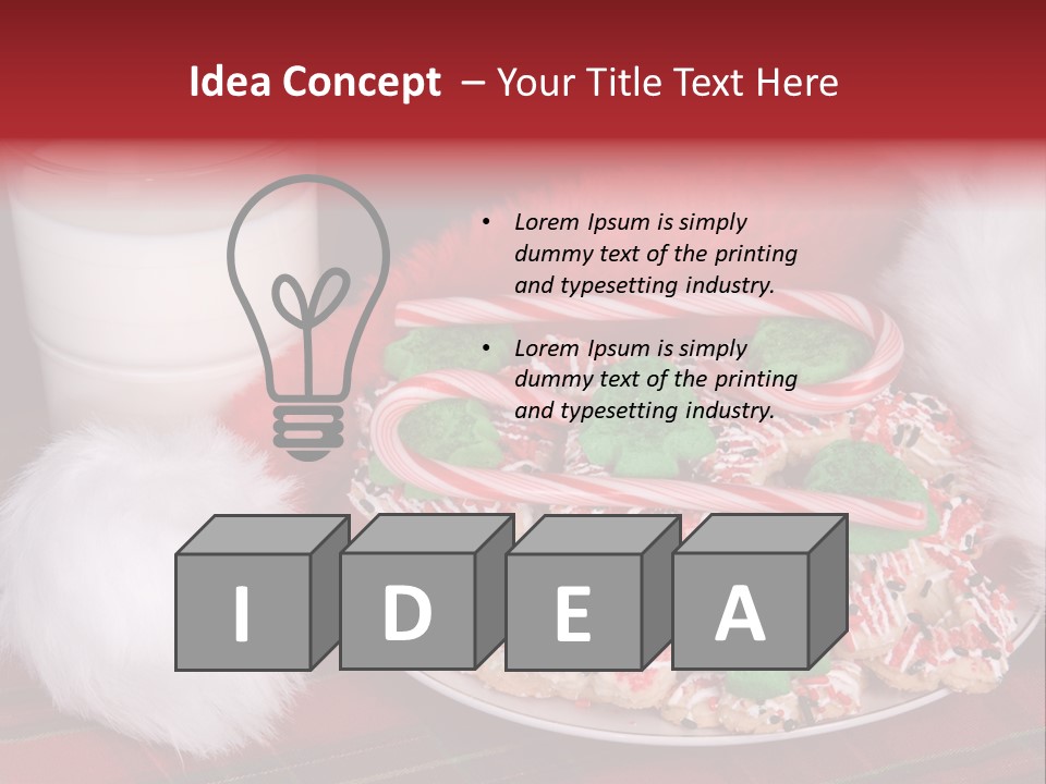 Sugar Red Santa PowerPoint Template