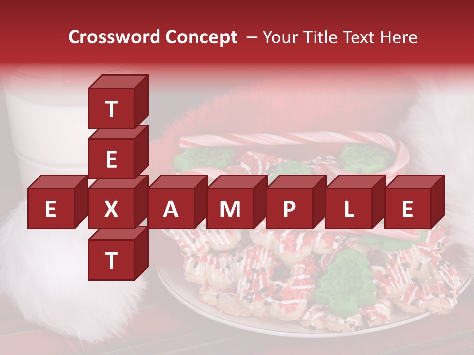Sugar Red Santa PowerPoint Template