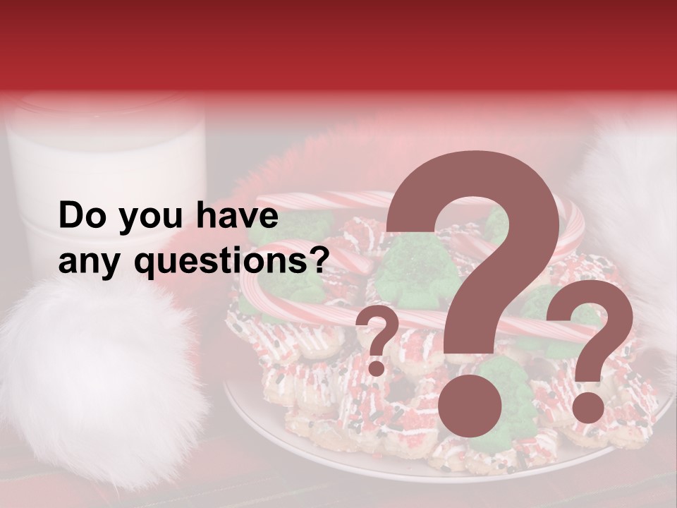 Sugar Red Santa PowerPoint Template