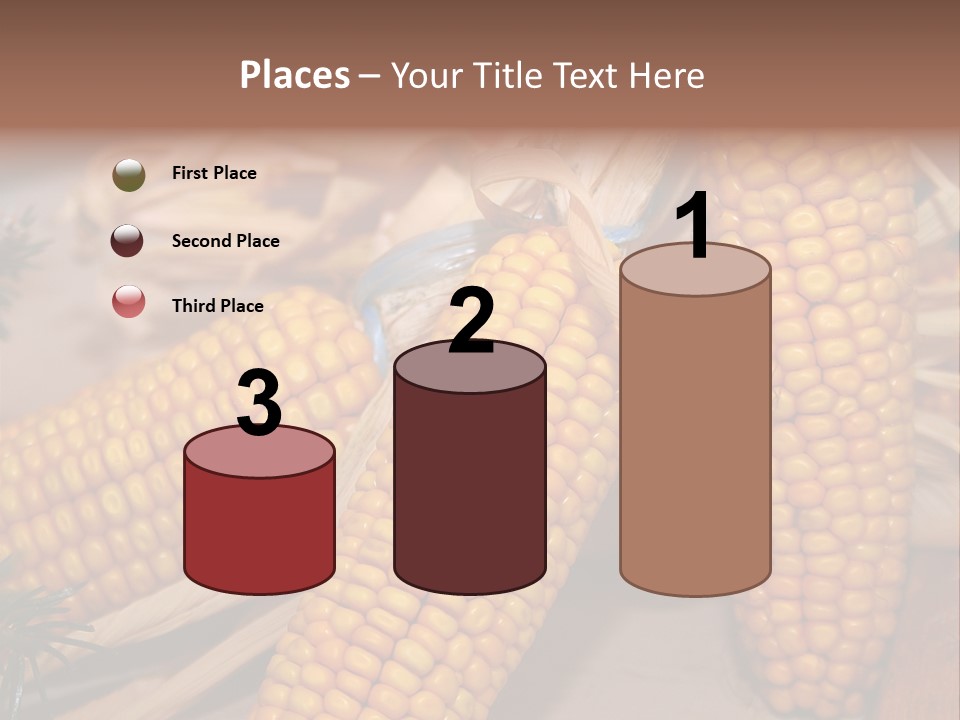 Cocktail Cob Maize PowerPoint Template