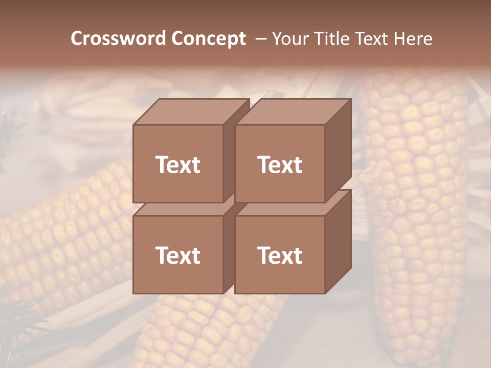 Cocktail Cob Maize PowerPoint Template