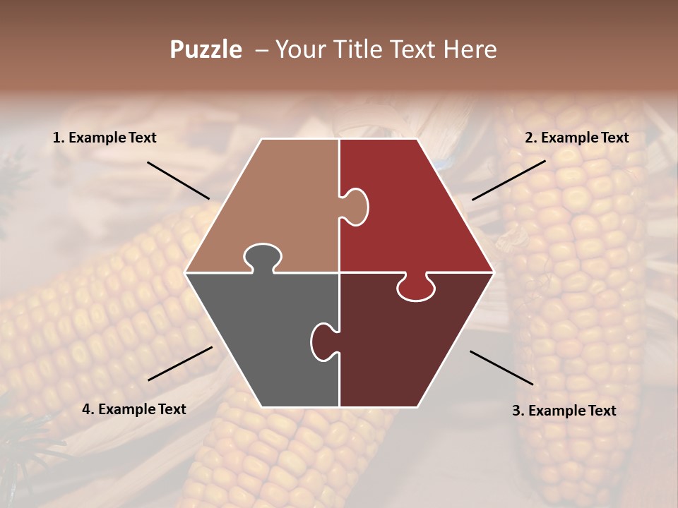 Cocktail Cob Maize PowerPoint Template