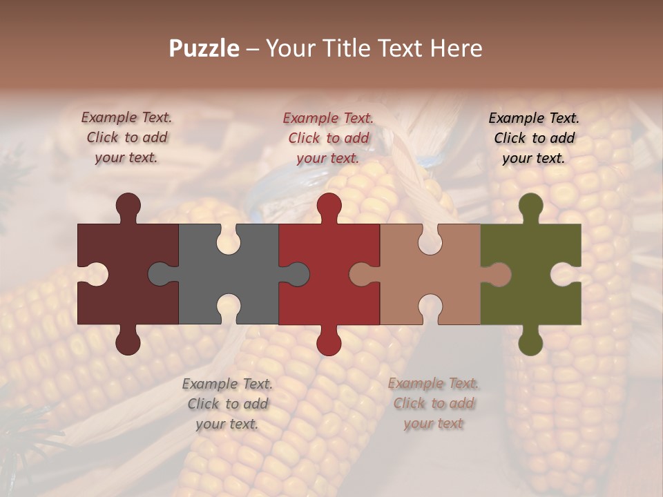 Cocktail Cob Maize PowerPoint Template