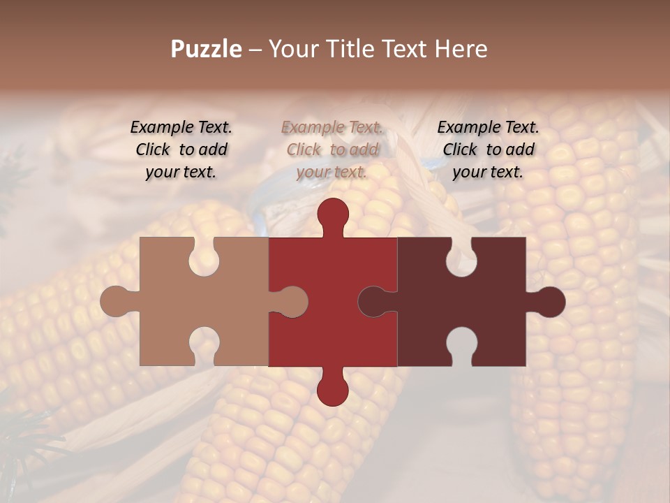 Cocktail Cob Maize PowerPoint Template