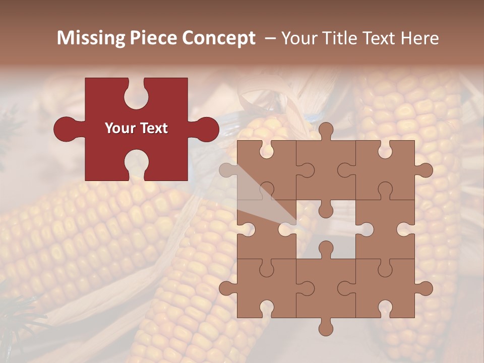 Cocktail Cob Maize PowerPoint Template