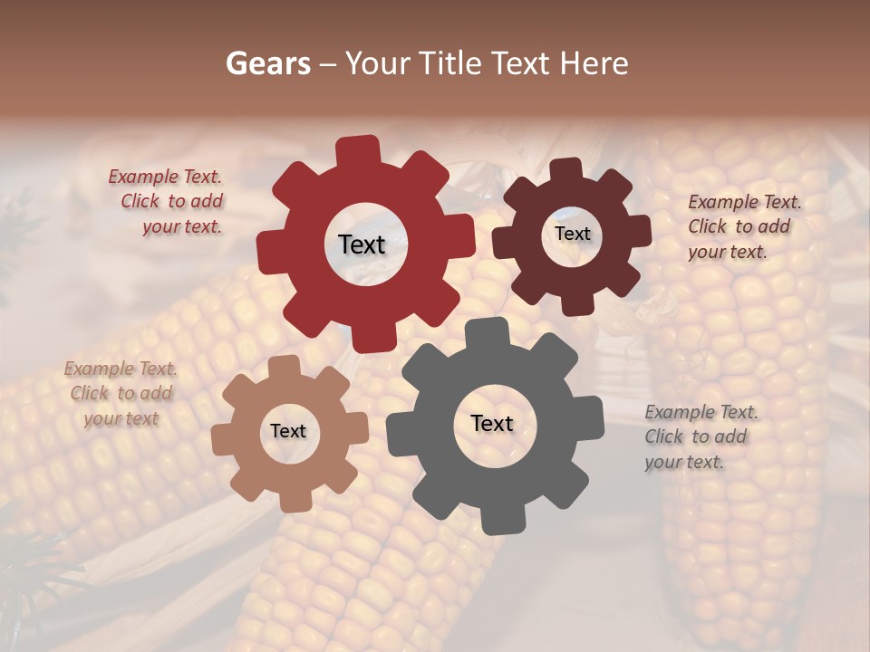 Cocktail Cob Maize PowerPoint Template