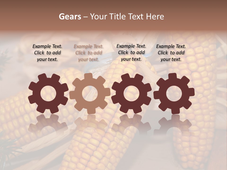 Cocktail Cob Maize PowerPoint Template