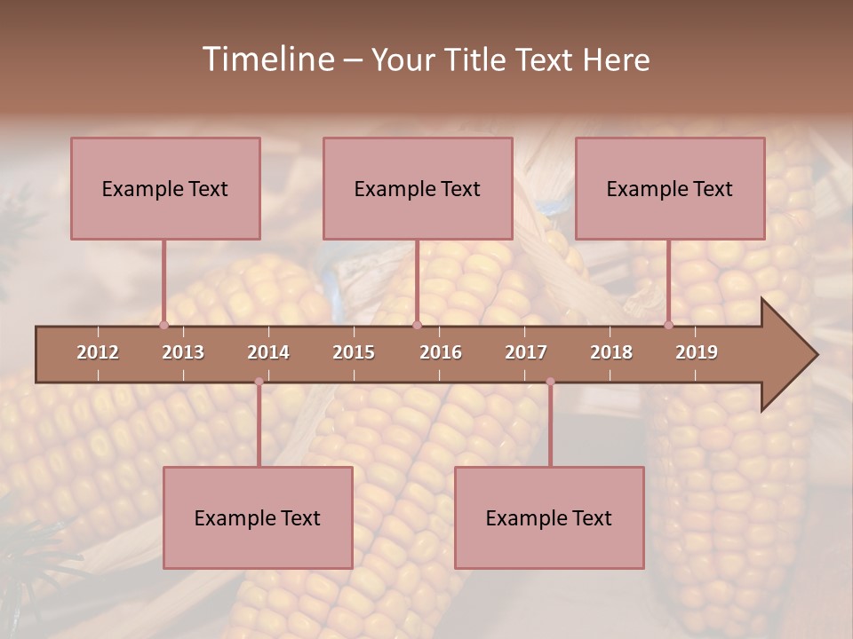 Cocktail Cob Maize PowerPoint Template