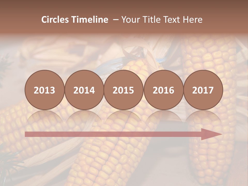 Cocktail Cob Maize PowerPoint Template