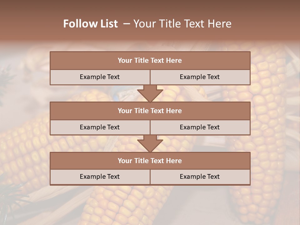 Cocktail Cob Maize PowerPoint Template