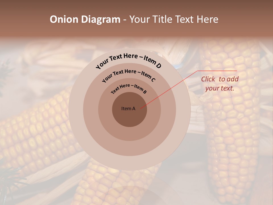 Cocktail Cob Maize PowerPoint Template