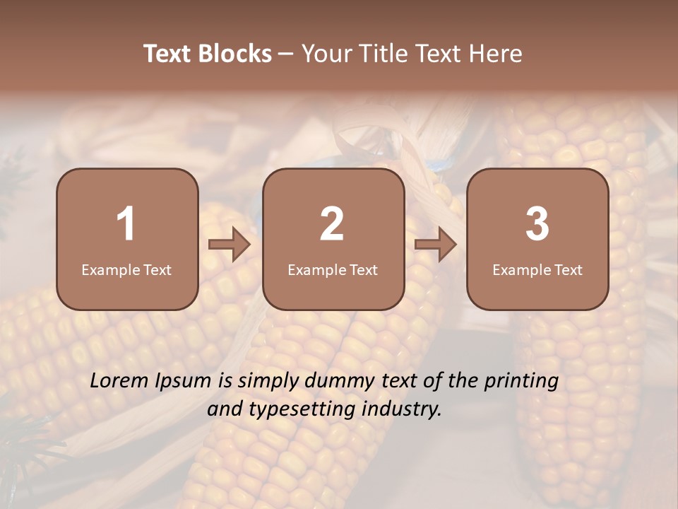 Cocktail Cob Maize PowerPoint Template