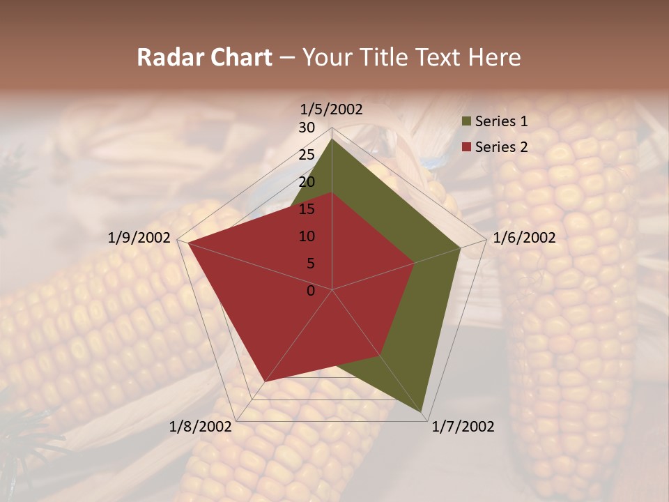 Cocktail Cob Maize PowerPoint Template