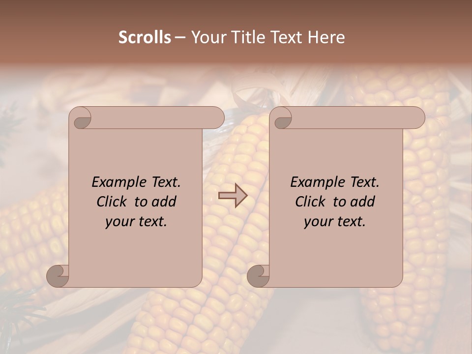 Cocktail Cob Maize PowerPoint Template