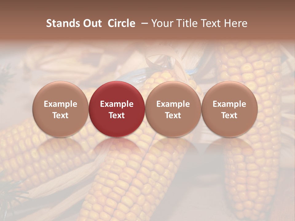 Cocktail Cob Maize PowerPoint Template