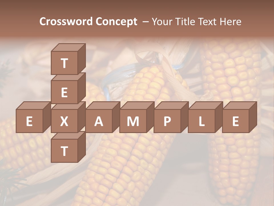 Cocktail Cob Maize PowerPoint Template