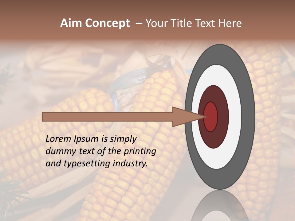 Cocktail Cob Maize PowerPoint Template