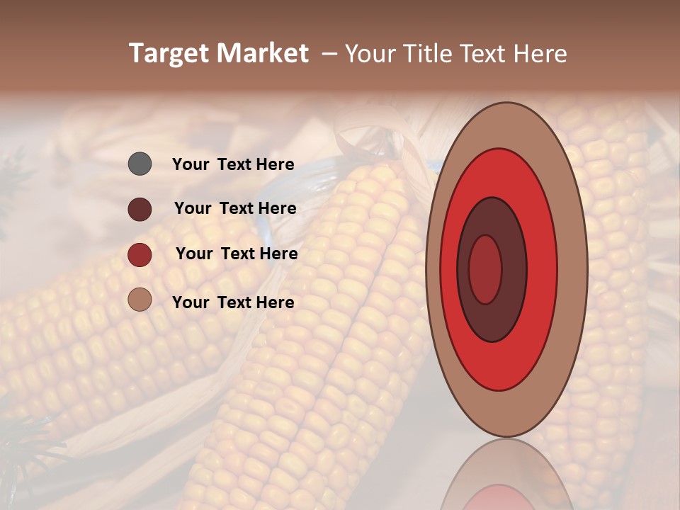 Cocktail Cob Maize PowerPoint Template