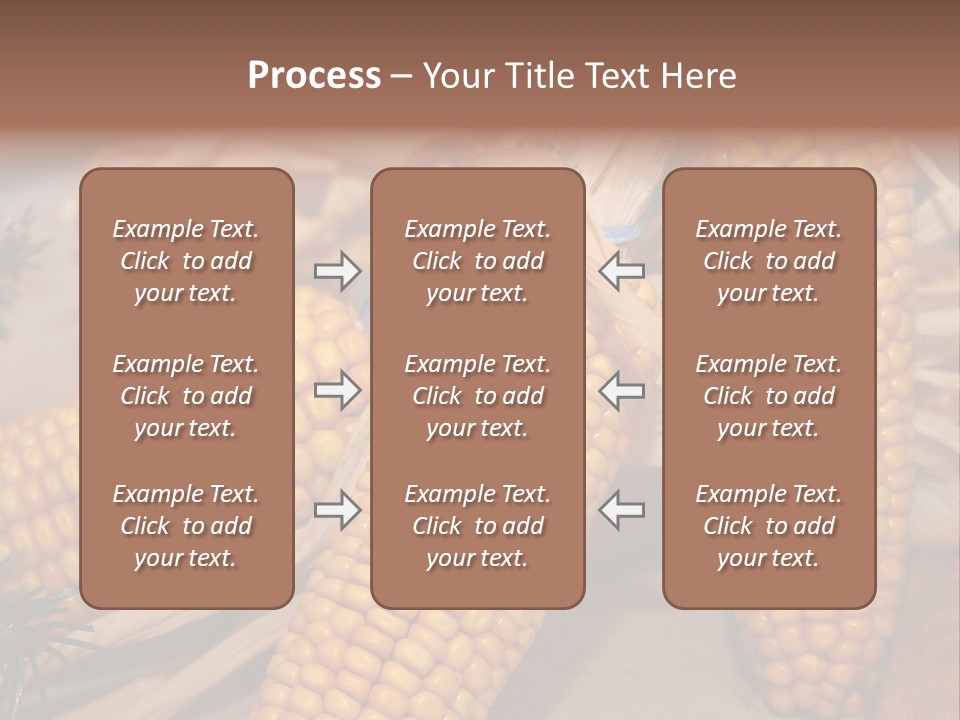 Cocktail Cob Maize PowerPoint Template