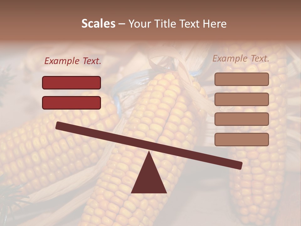 Cocktail Cob Maize PowerPoint Template
