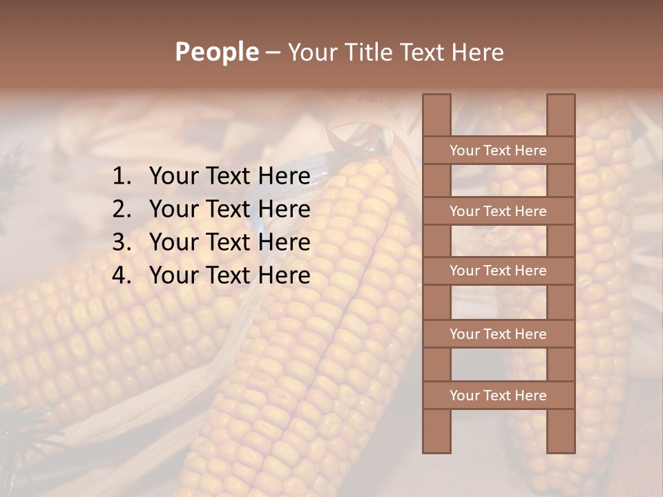 Cocktail Cob Maize PowerPoint Template