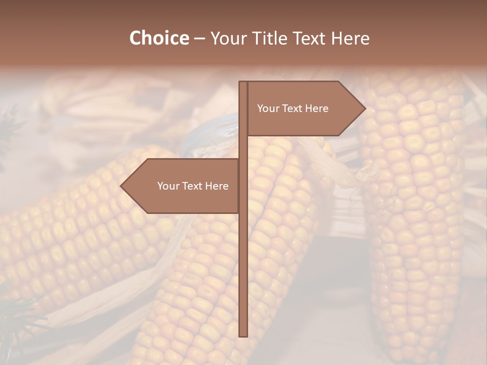 Cocktail Cob Maize PowerPoint Template