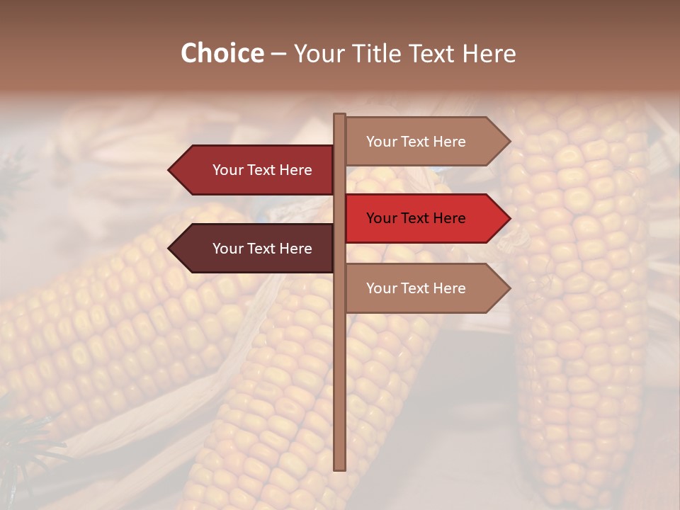 Cocktail Cob Maize PowerPoint Template