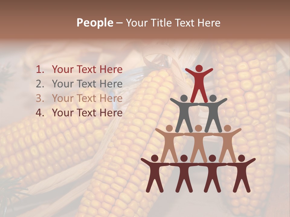 Cocktail Cob Maize PowerPoint Template