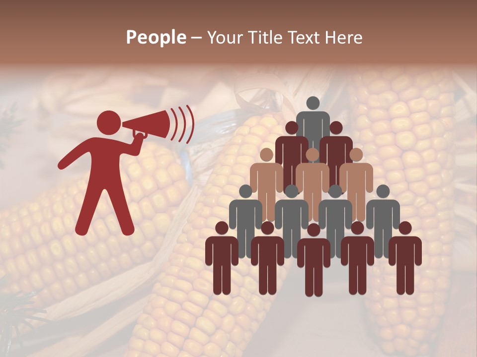 Cocktail Cob Maize PowerPoint Template